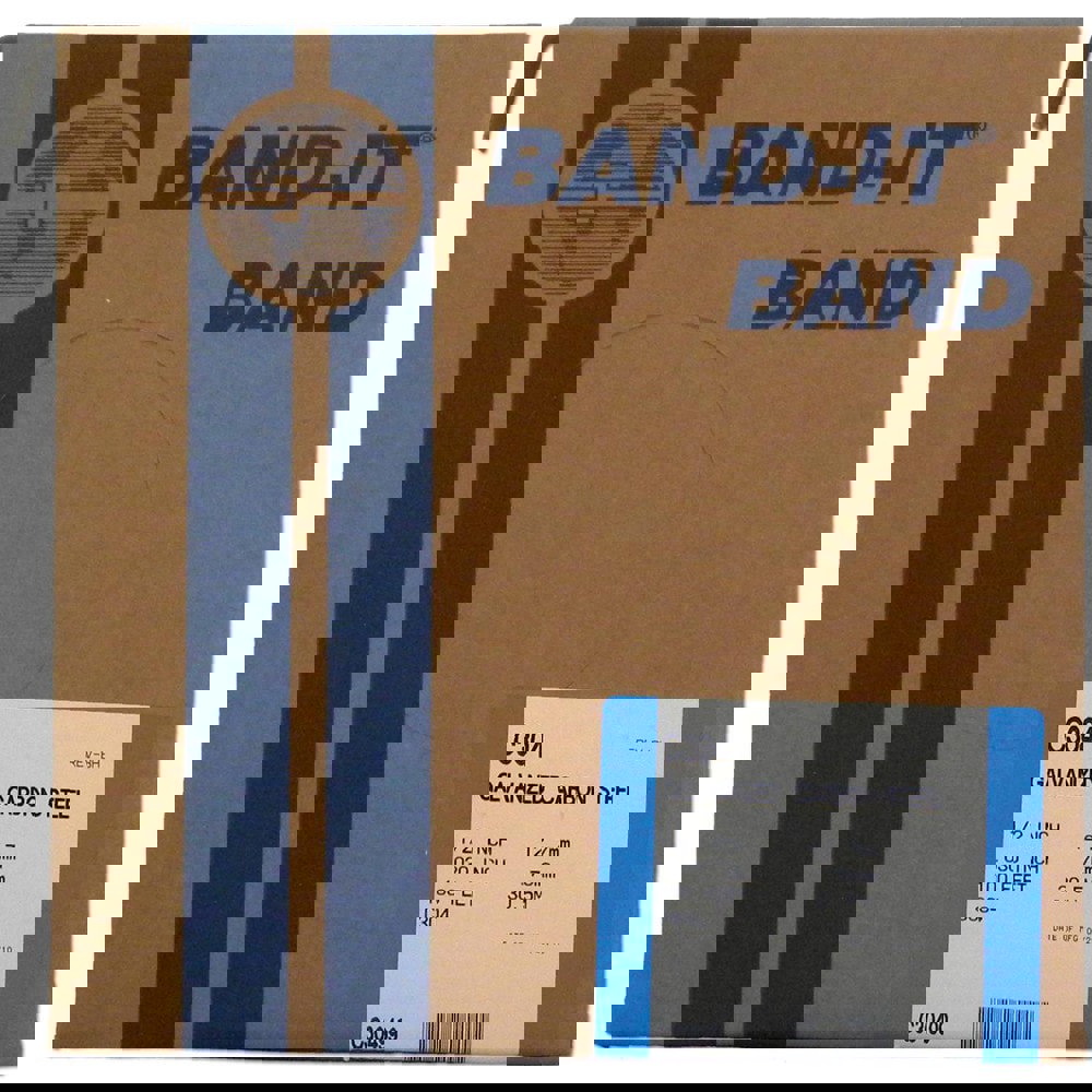 Band Clamps; Clamp Type: All Purpose Band ; Material: Galvanized Carbon Steel ; Number of Pieces: 1 ; Includes: 100/Roll ; System Of Measurement: Decimal Inch ; UNSPSC Code: 23152200